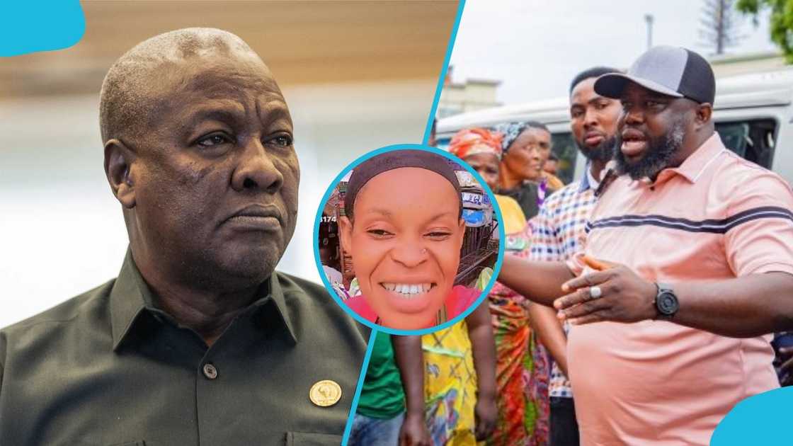 AMA Decongestion, Woman Evicted from Roadside, Ghanaian President, John Mahama AMA Decongestion, Woman Evicted from Roadside, Ghanaian President, John Mahama