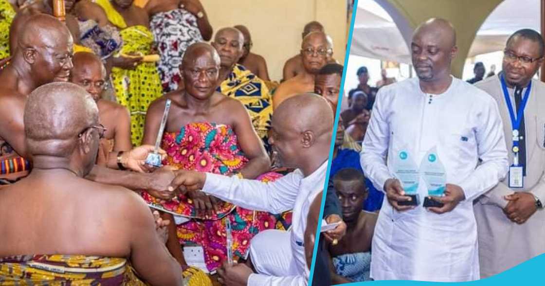 Erastus Asare Donkor meets the Asantehene Erastus Asare Donkor meets the Asantehene