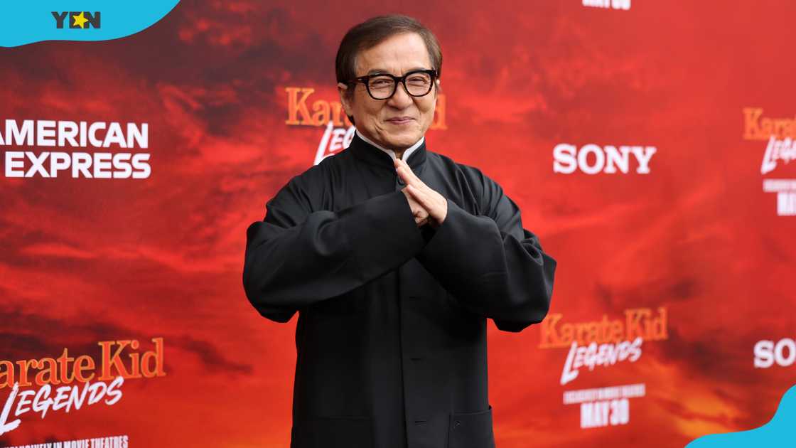 Jackie Chan at the "Karate Kid: Legends" Premiere at SVA Theatre in New York City. Jackie Chan at the "Karate Kid: Legends" Premiere at SVA Theatre in New York City.