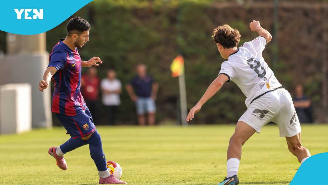 Roony Bardghji, Barca Atletic, Atletic Lleida, Abdul Aziz Issah, Barca Atletic, Ciutat Esportiva. Roony Bardghji, Barca Atletic, Atletic Lleida, Abdul Aziz Issah, Barca Atletic, Ciutat Esportiva.