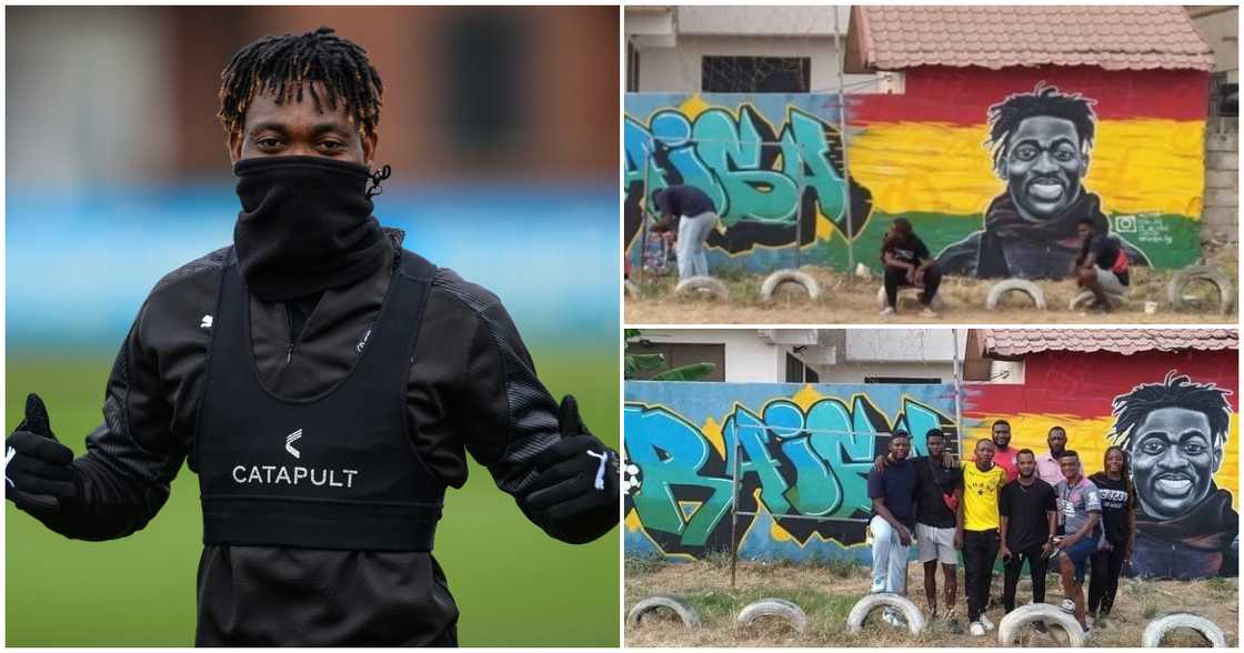 Mural in honour of Christian Atsu Mural in honour of Christian Atsu
