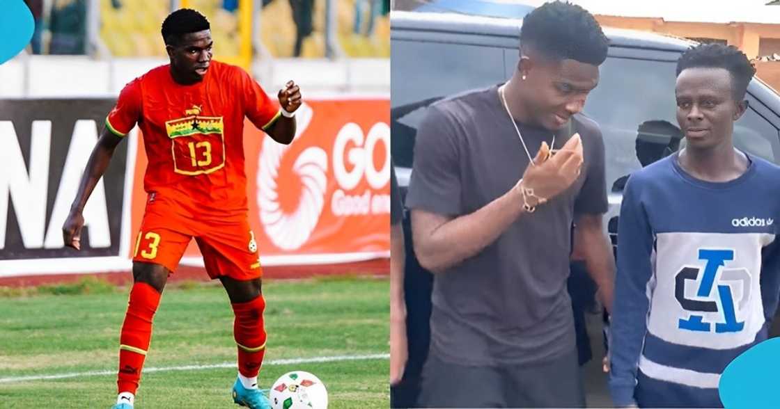 Black Stars player Ernest Nuamah meets a diehard fan