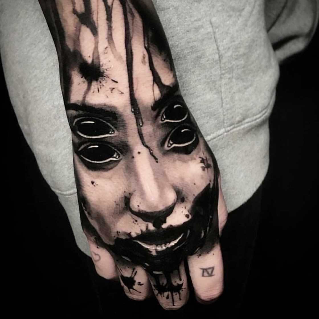 skeleton hand tattoo