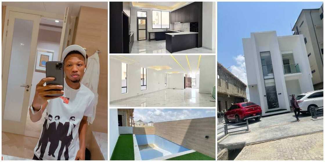 Young Nigerian Man Shows off His New House with Expensive Interior, Pictures Send Many into Frenzy Young Nigerian Man Shows off His New House with Expensive Interior, Pictures Send Many into Frenzy