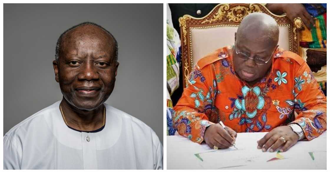 Ken Ofori-Atta and Akufo-Addo