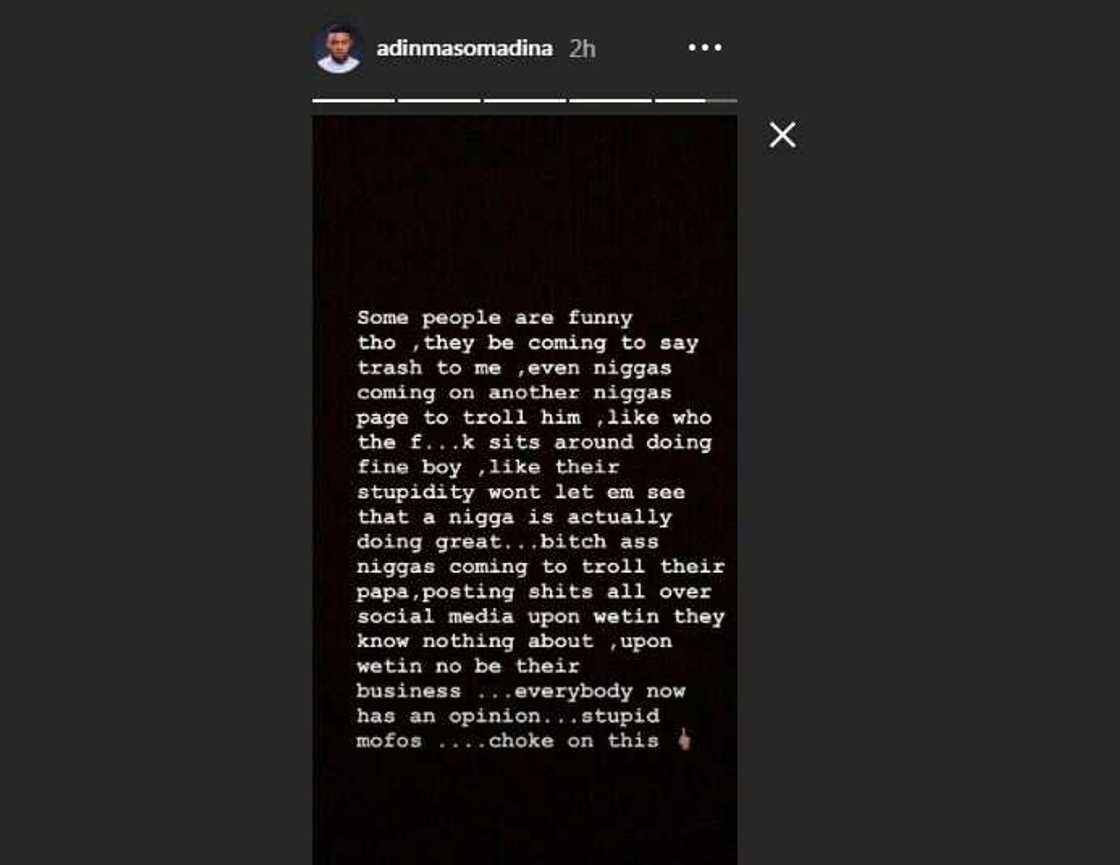 Regina Daniels' ex-boyfriend Somadina slams trolls for mocking him over losing his lady to a rich man Regina Daniels' ex-boyfriend Somadina slams trolls for mocking him over losing his lady to a rich man