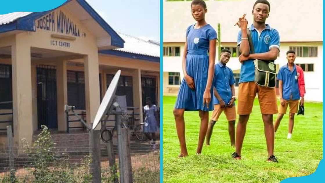 Ejuraman Anglican Senior High School building and students Ejuraman Anglican Senior High School building and students