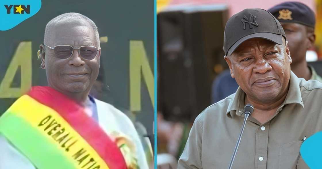 Opanyin Abraham Kwaku Adusei, Best National Farmer for 2025, National Farmers' Day Celebration, Volta Region, President John Mahama. Opanyin Abraham Kwaku Adusei, Best National Farmer for 2025, National Farmers' Day Celebration, Volta Region, President John Mahama.