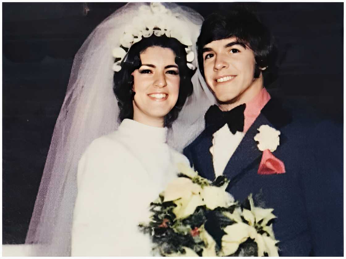 Nick and Terry Saban on their wedding day