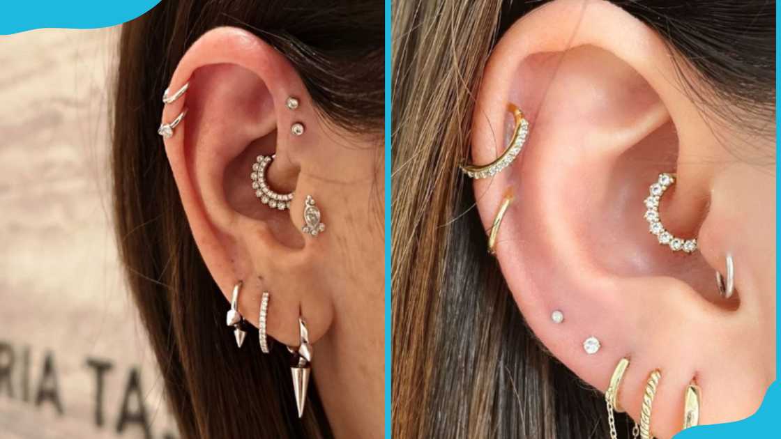 People with forward helix earing