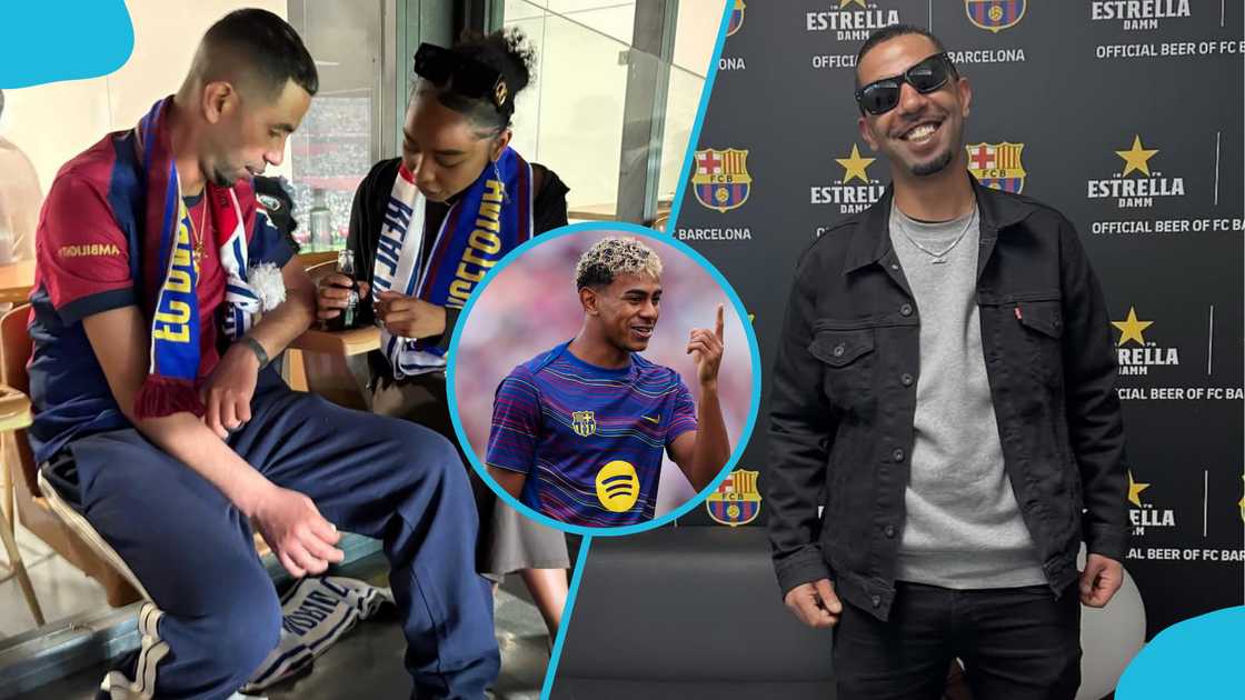 Lamine Yamal, FC Barcelona, Yamal welcomes stepmother, Yamal to get stepmother, Mounir Nasraoui, Mounir Nasraoui proposes to girlfriend, Khristina. Lamine Yamal, FC Barcelona, Yamal welcomes stepmother, Yamal to get stepmother, Mounir Nasraoui, Mounir Nasraoui proposes to girlfriend, Khristina.