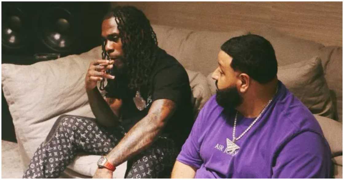 Burna Boy visits DJ Khaled in his Miami home Burna Boy visits DJ Khaled in his Miami home
