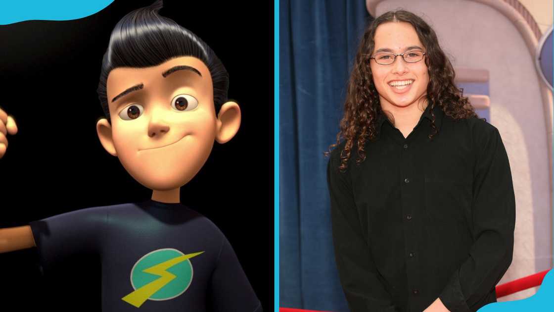 Wilbur Robinson (L) and his voice actor, Wesley Singerman (R).
