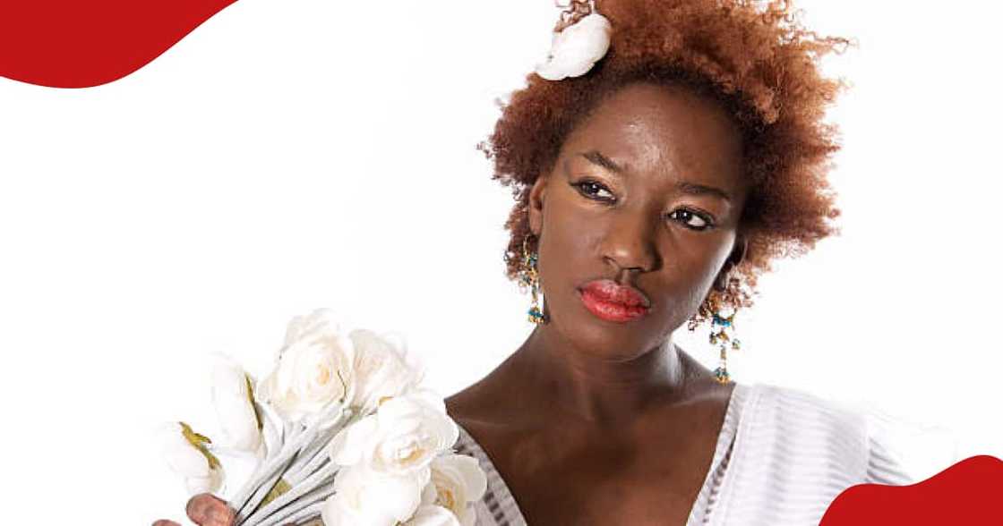 Woman discovers bride and maid of honour's mockery during wedding fitting, walks away. Woman discovers bride and maid of honour's mockery during wedding fitting, walks away.