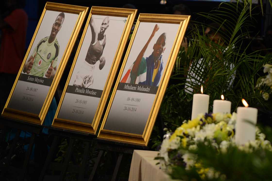 Pictures during the joint Memorial Service of the three late sporting icons Senzo Meyiwa, Phindile Mwelase and Mbulaeni Mulaudzi at Standard Bank Arena on October 30, 2014 in Johannesburg, South Africa Pictures during the joint Memorial Service of the three late sporting icons Senzo Meyiwa, Phindile Mwelase and Mbulaeni Mulaudzi at Standard Bank Arena on October 30, 2014 in Johannesburg, South Africa