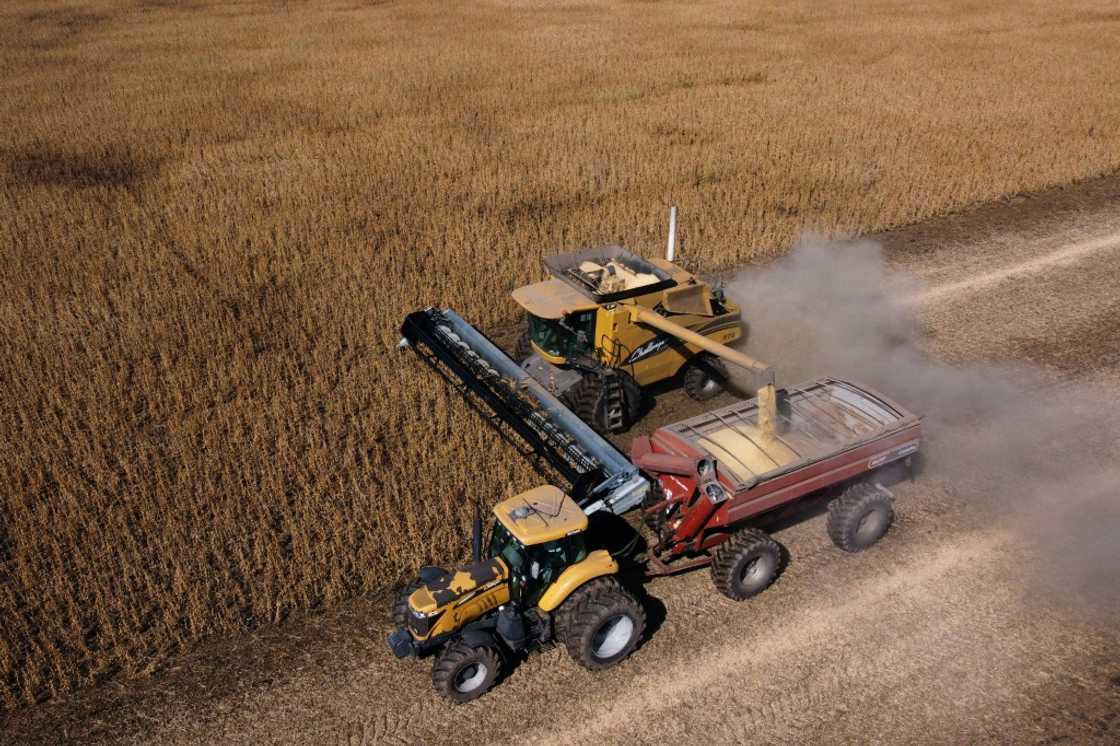 Soy is harvested in Argentina in April Soy is harvested in Argentina in April