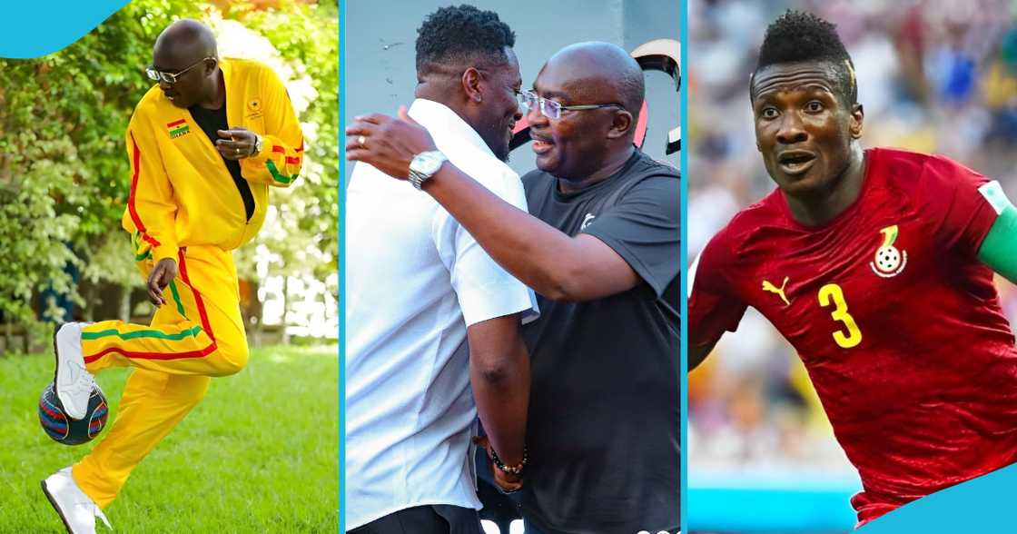 Bawumia and Asamoah Gyan Bawumia and Asamoah Gyan