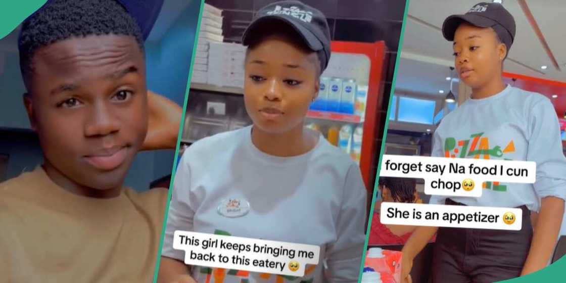 Pretty waitress in Nigeria/Young people in love. Pretty waitress in Nigeria/Young people in love.