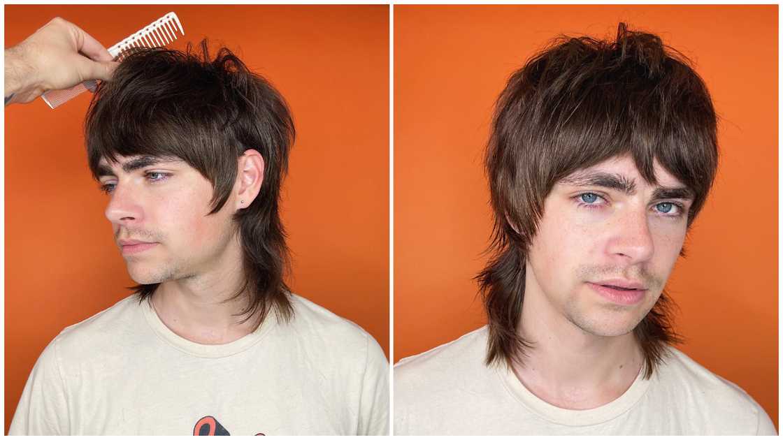 shag haircut for men