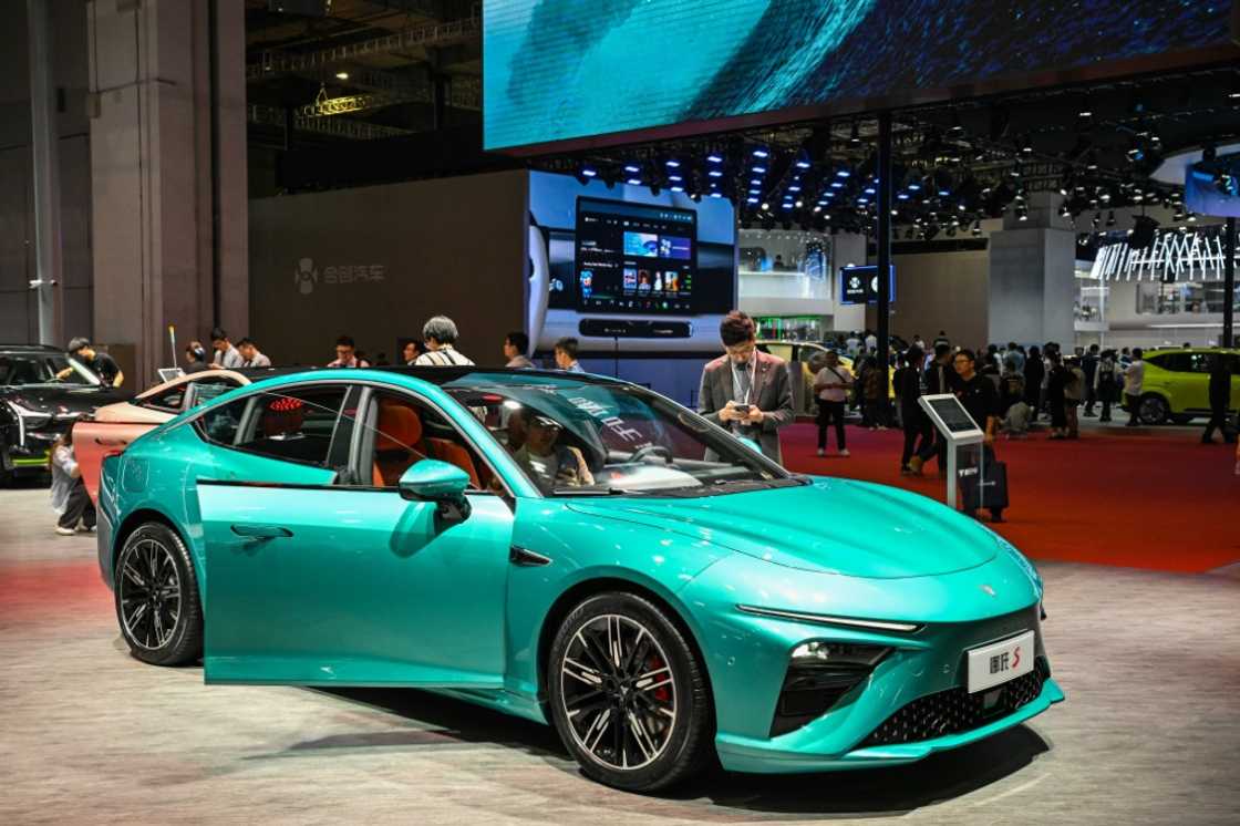 A Neta S electric car at the Shanghai Auto Show. Electric vehicles made up a quarter of car sales in China in 2022, a year-on-year increase of 94 percent A Neta S electric car at the Shanghai Auto Show. Electric vehicles made up a quarter of car sales in China in 2022, a year-on-year increase of 94 percent