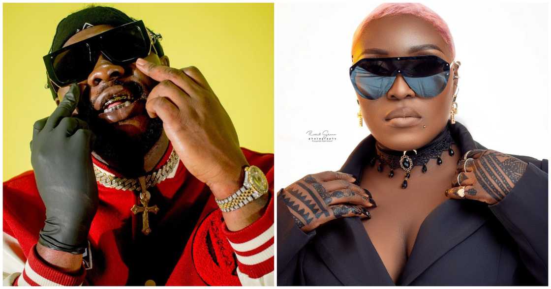 Medikal jabs Eno Barony, calls her confused Medikal jabs Eno Barony, calls her confused