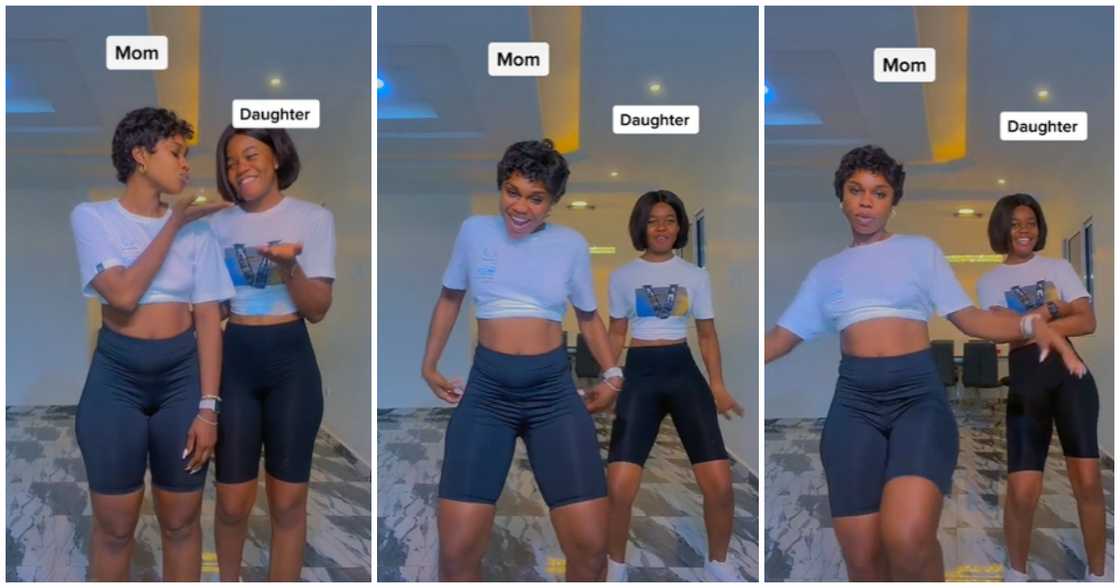 Becca displaying some moves with 'daughter' Becca displaying some moves with 'daughter'
