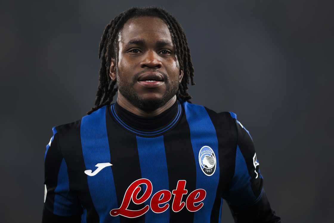 Ademola Lookman of Atalanta BC looks on at the end of the UEFA Champions League 2024/25 Ademola Lookman of Atalanta BC looks on at the end of the UEFA Champions League 2024/25