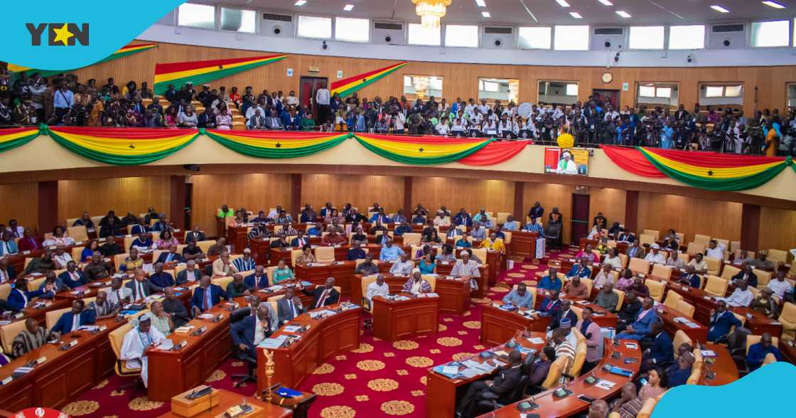 The NDC and NPP caucuses are now both seated on the majority side of the house in Ghana's Parliament.