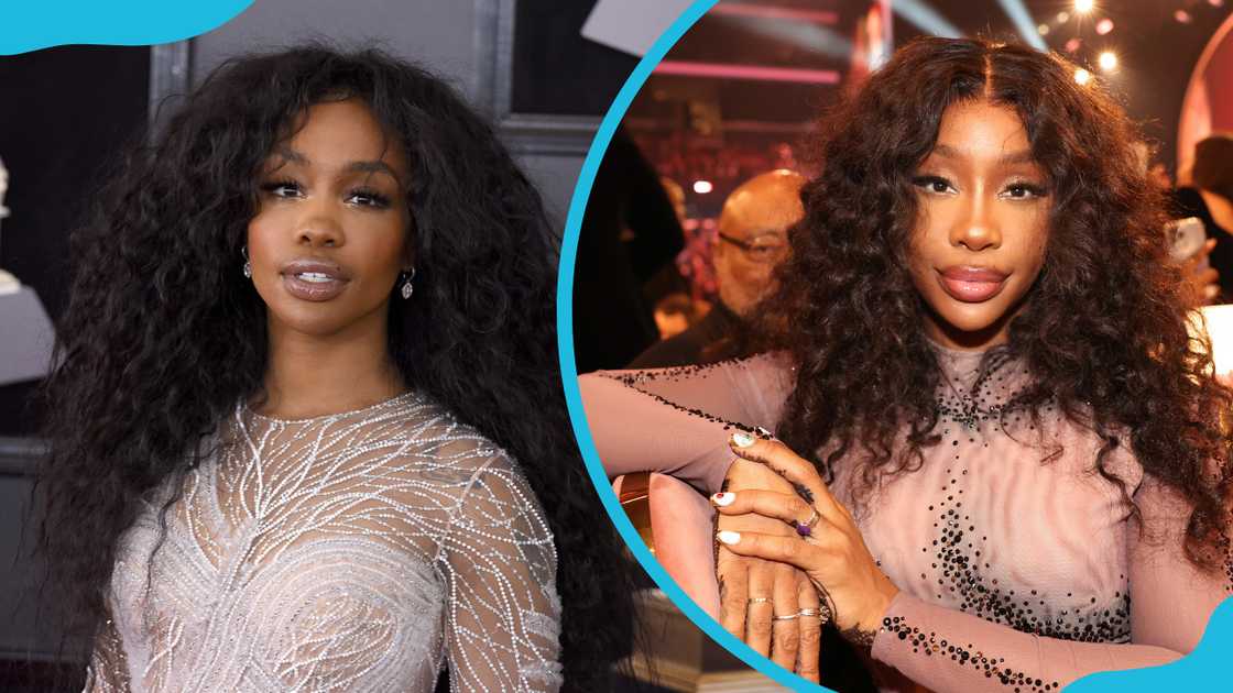 SZA attends the 60th Annual Grammy Awards at Madison Square Garden (L) and the 66th Grammy Awards at Crypto.com Arena (R) SZA attends the 60th Annual Grammy Awards at Madison Square Garden (L) and the 66th Grammy Awards at Crypto.com Arena (R)
