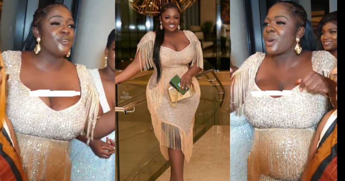 Unedited Video Showing how Tracey Boakye Looks in Real Life Disappoints Fans