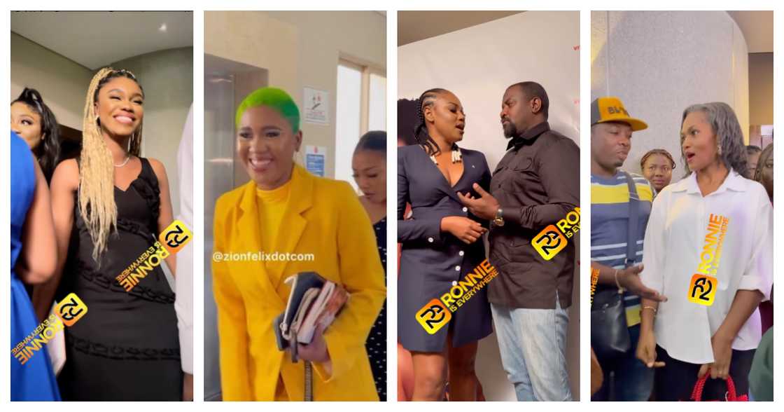 Becca, Jackline Mensah, Yvonne Nelson, John Dumelo and Majid's wife