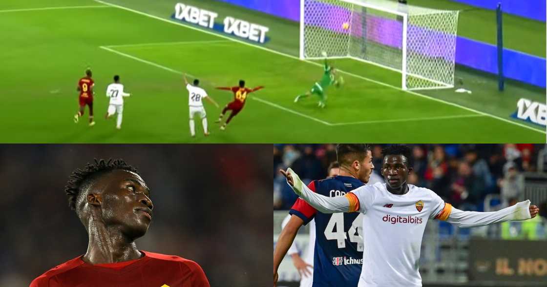 Afena-Gyan: Video of AS Roma star's goal, red card, & Jose Mourinho reaction Afena-Gyan: Video of AS Roma star's goal, red card, & Jose Mourinho reaction