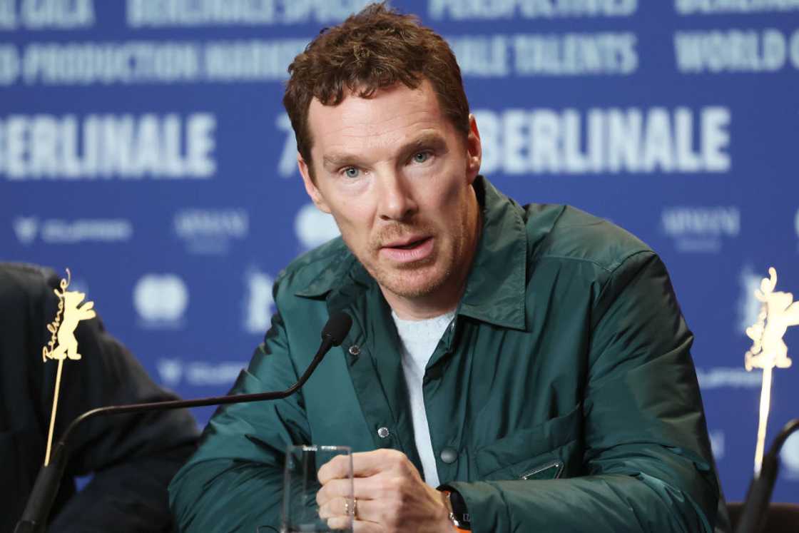 Benedict Cumberbatch attends the "The Thing with Feathers" press conference Benedict Cumberbatch attends the "The Thing with Feathers" press conference