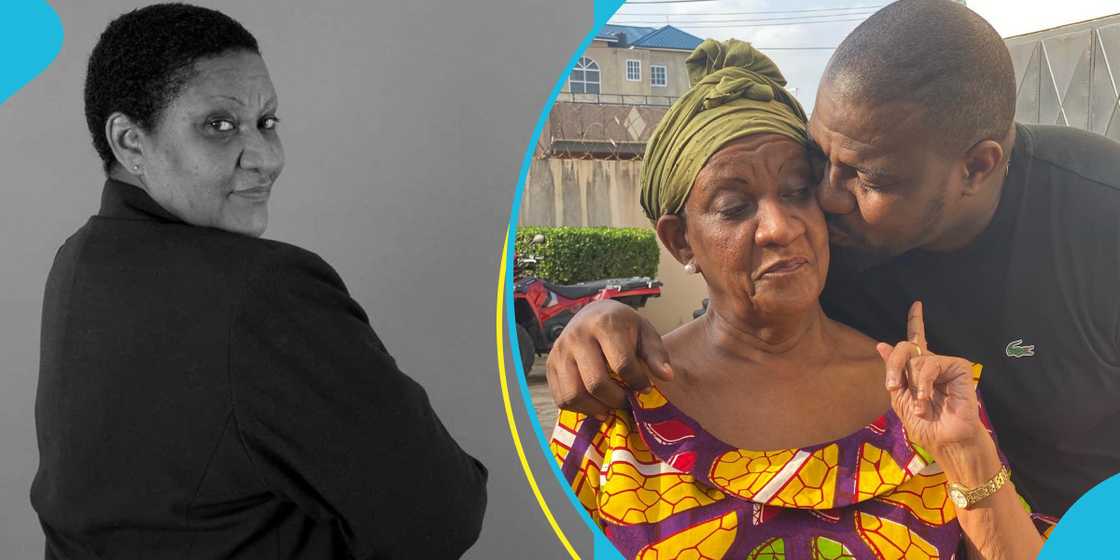 John Dumelo and his mother, Antionette Dumelo