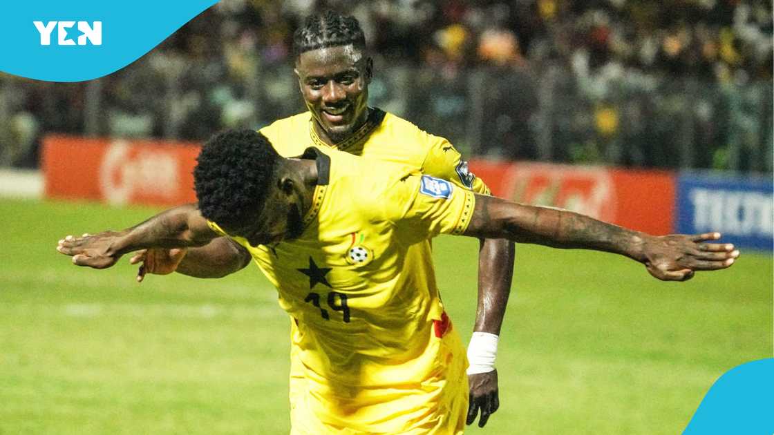 Inaki Williams scores for Ghana.