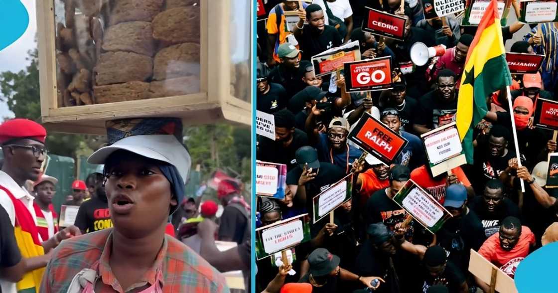 Street hawker, government, galamsey, demonstration, anti-galamsey protest