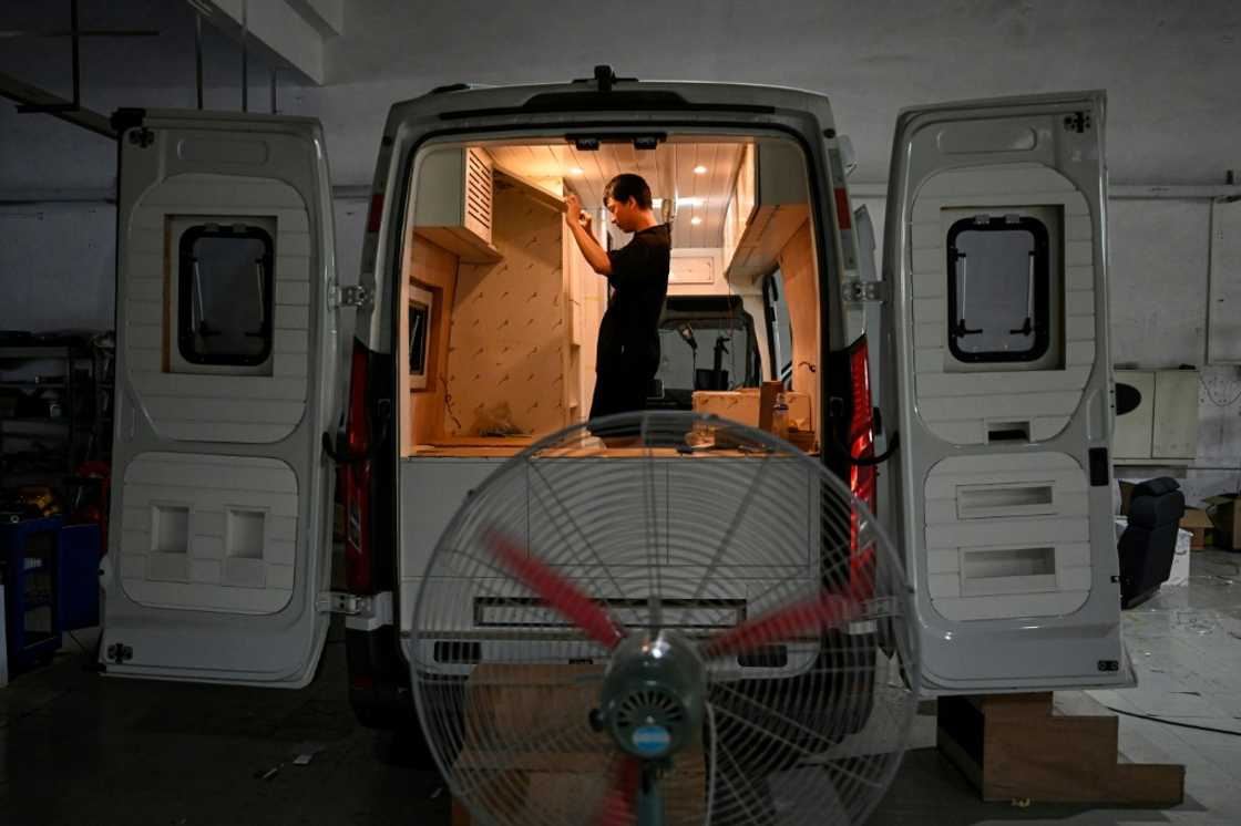 Zhang and his wife hope to put the money saved towards a down payment for a flat in a lower-tier city Zhang and his wife hope to put the money saved towards a down payment for a flat in a lower-tier city