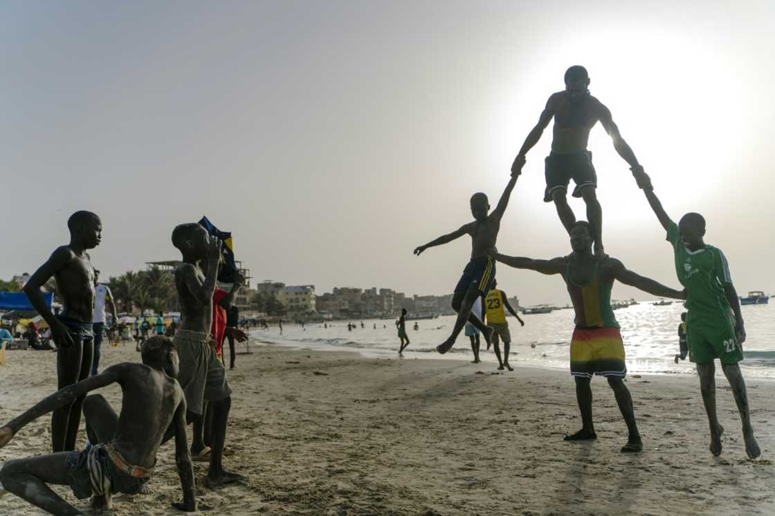 Malick, at the top of his pyramid