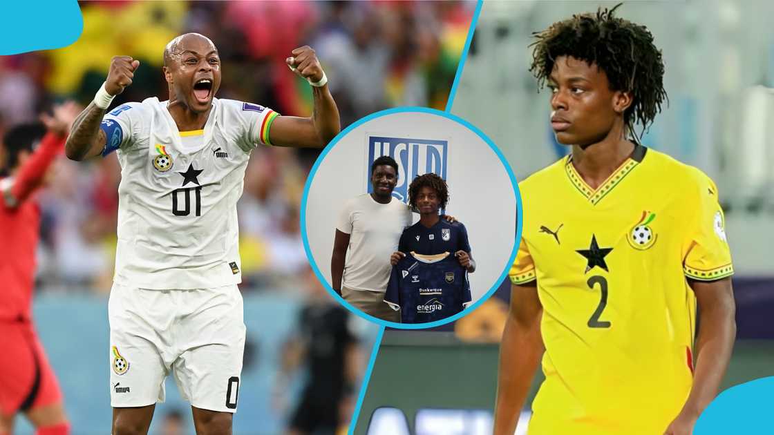 Andre Ayew, Black Stars, Black Satellites, Ibrahim Mahama, Michael Amer, USL Dunkerque. Andre Ayew, Black Stars, Black Satellites, Ibrahim Mahama, Michael Amer, USL Dunkerque.
