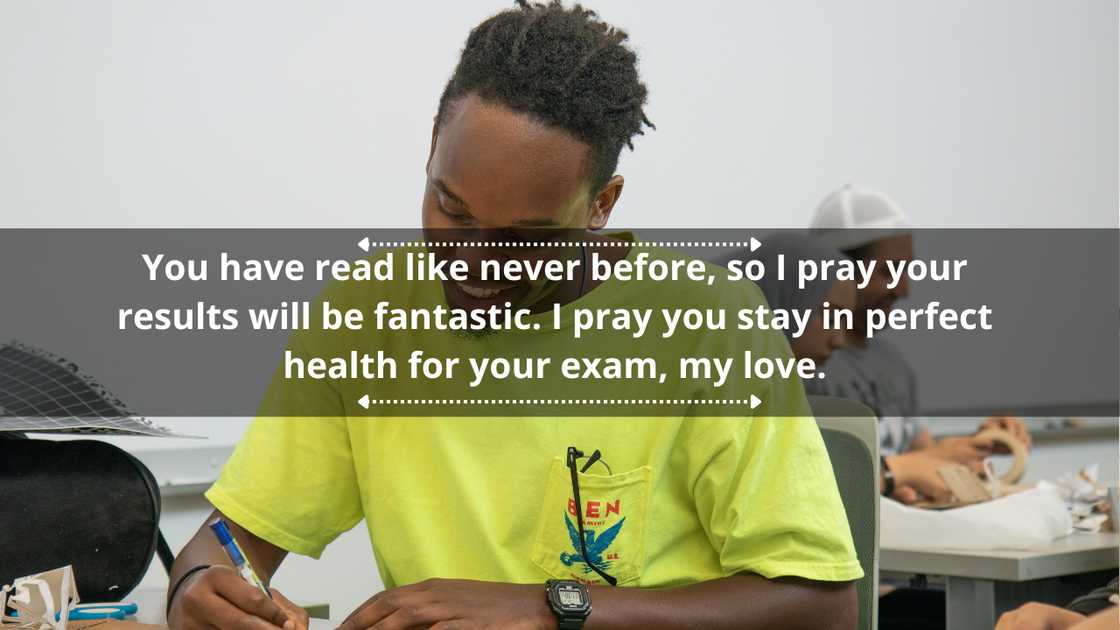 Success wishes in exams for your boyfriend