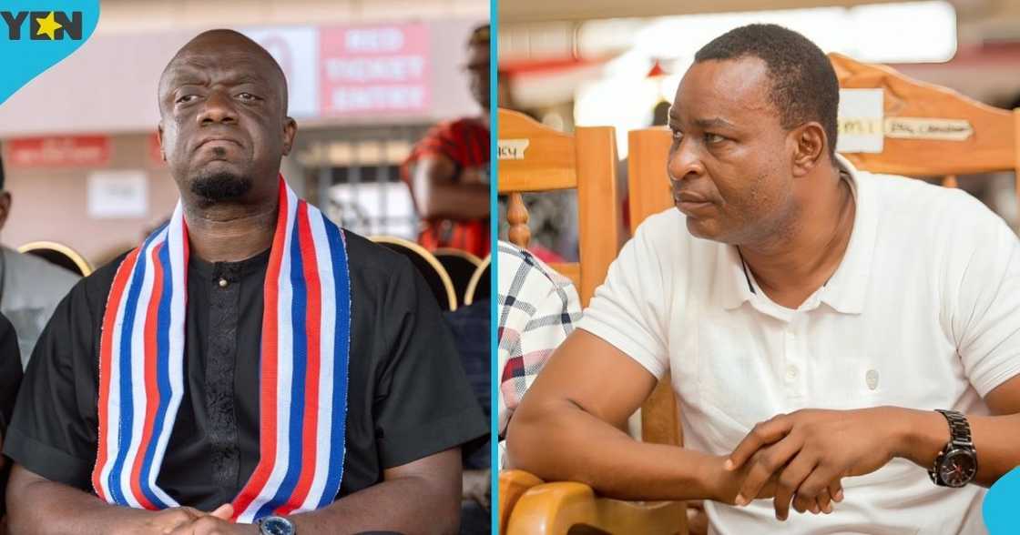 Justin Kodua Frimpong, General Secretary, NPP, New Patriotic Party, Ashanti Regional Chairman, Bernard Antwi-Boasiako, Chairman Wontumi. Justin Kodua Frimpong, General Secretary, NPP, New Patriotic Party, Ashanti Regional Chairman, Bernard Antwi-Boasiako, Chairman Wontumi.