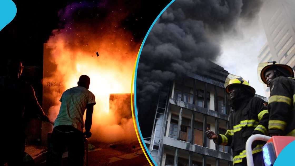 Fire, Ghana National Fire Service, Asokwa, Atonsu Bokuro Fire, Ghana National Fire Service, Asokwa, Atonsu Bokuro