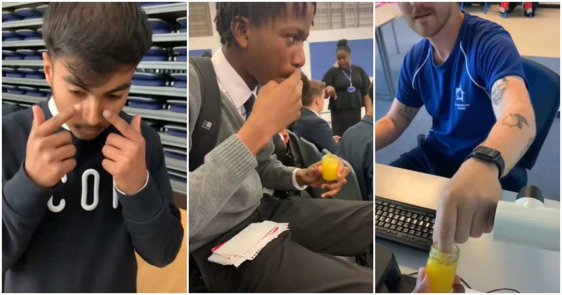 Ghanaian High School Student In The UK Gives Classmates 'Aboniki' To apply on their eyes in video Ghanaian High School Student In The UK Gives Classmates 'Aboniki' To apply on their eyes in video