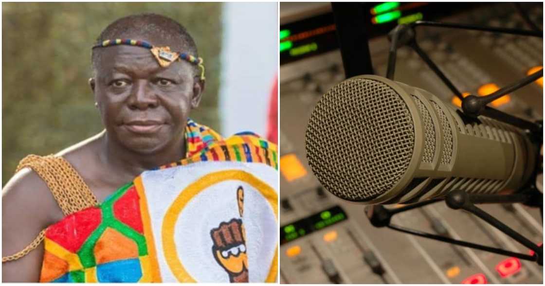 Otumfuo and Radio mic Otumfuo and Radio mic