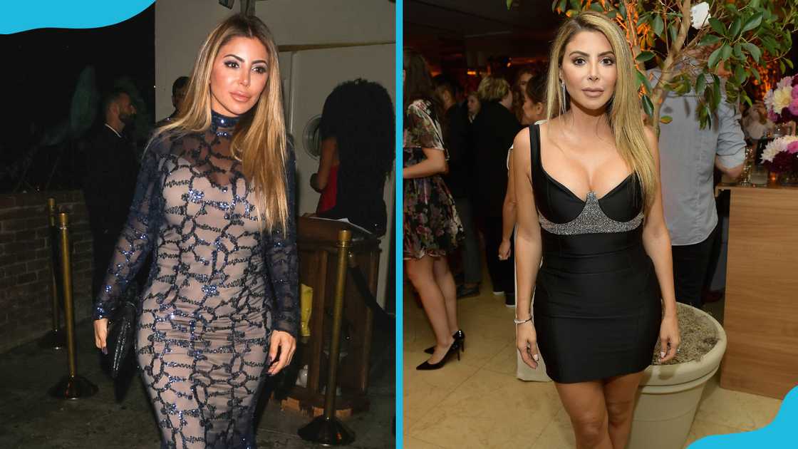 Larsa Pippen in Los Angeles, California (L). The TV star at the 2017 Entertainment Weekly Pre-Emmy party (R)