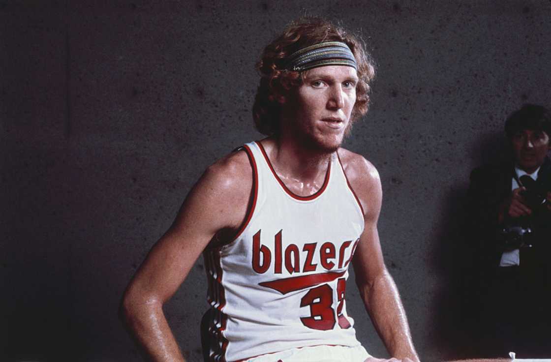 Bill Walton in a jersey