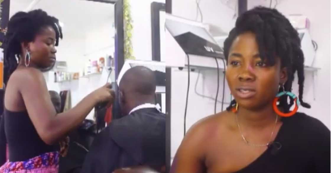 Elizabeth Amponsah: Meet the Gh Female Barber Determined to Succeed in the Male-dominated Profession Elizabeth Amponsah: Meet the Gh Female Barber Determined to Succeed in the Male-dominated Profession