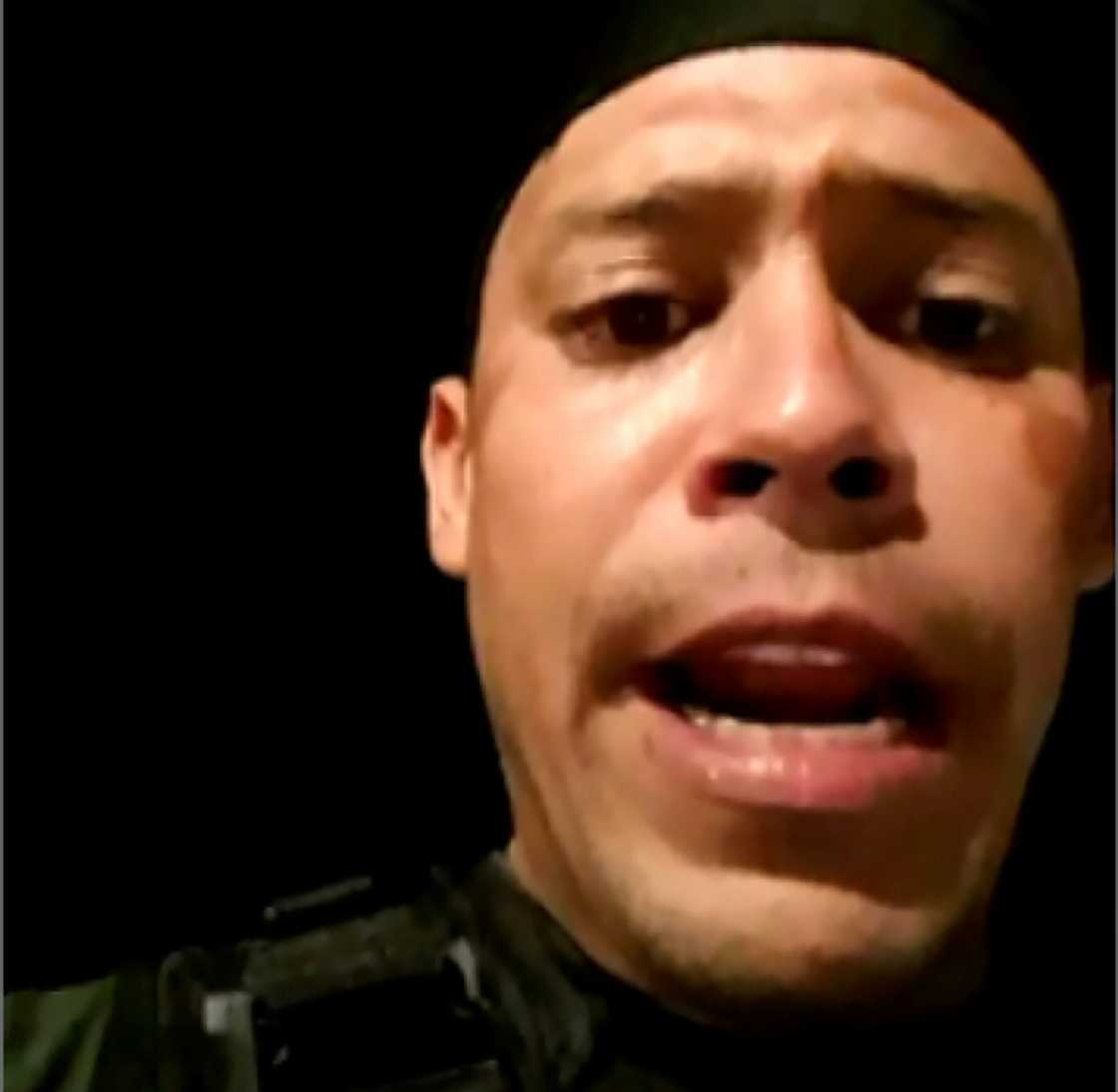 Sergeant Major Luis Bandres led the unsuccessful mutiny by 24 National Guard officers in January 2019 Sergeant Major Luis Bandres led the unsuccessful mutiny by 24 National Guard officers in January 2019