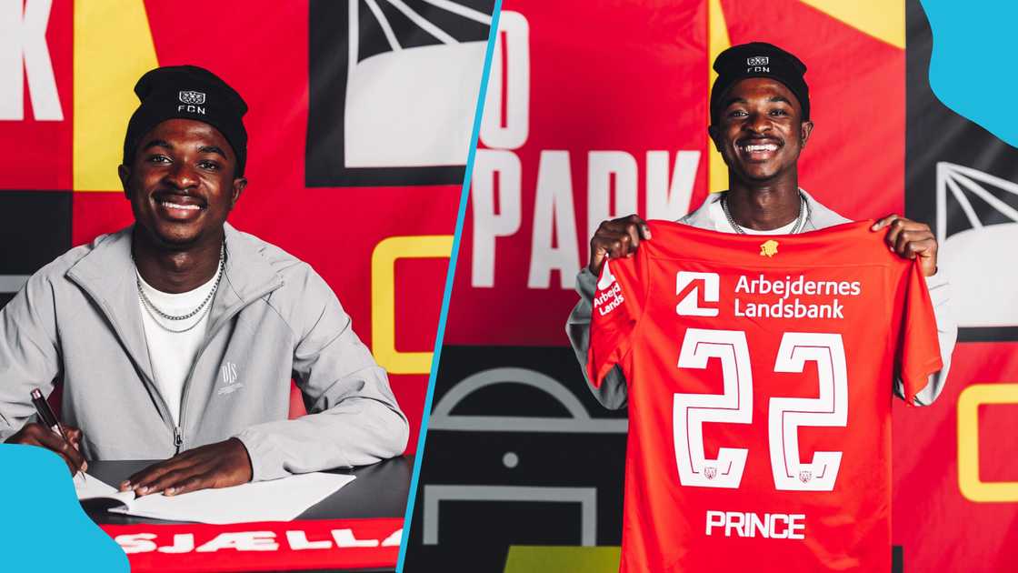 Prince Amoako Junior signs for FC Nordsjaelland. Prince Amoako Junior signs for FC Nordsjaelland.
