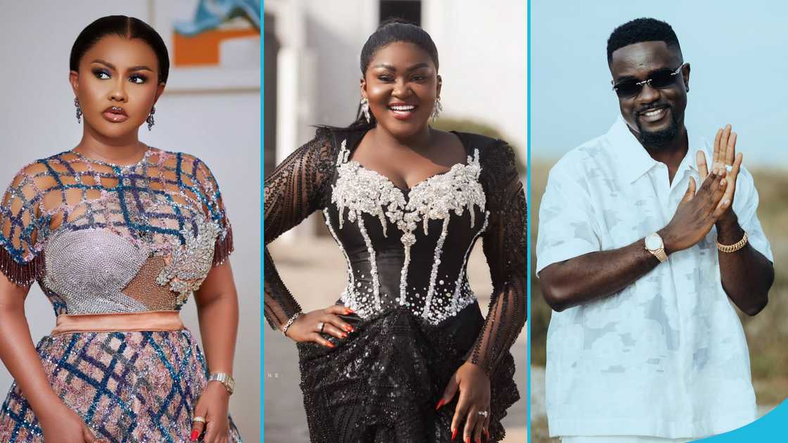 Nana Ama McBrown, AJ Poundz, Sarkodie Nana Ama McBrown, AJ Poundz, Sarkodie